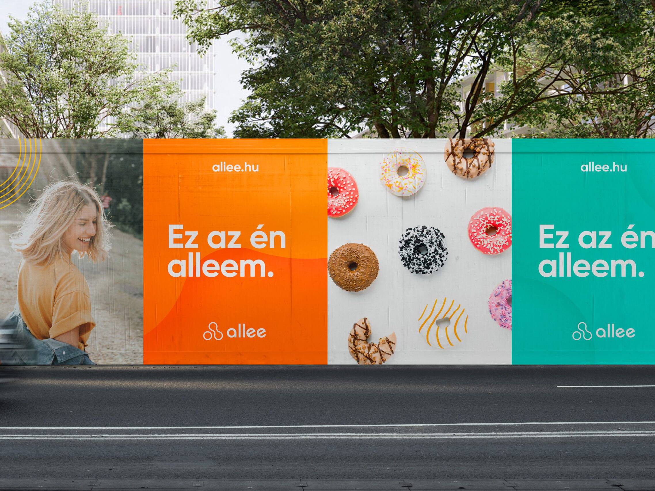Branded hoardings &mdash; Allee Mall, Budapest, Air Design