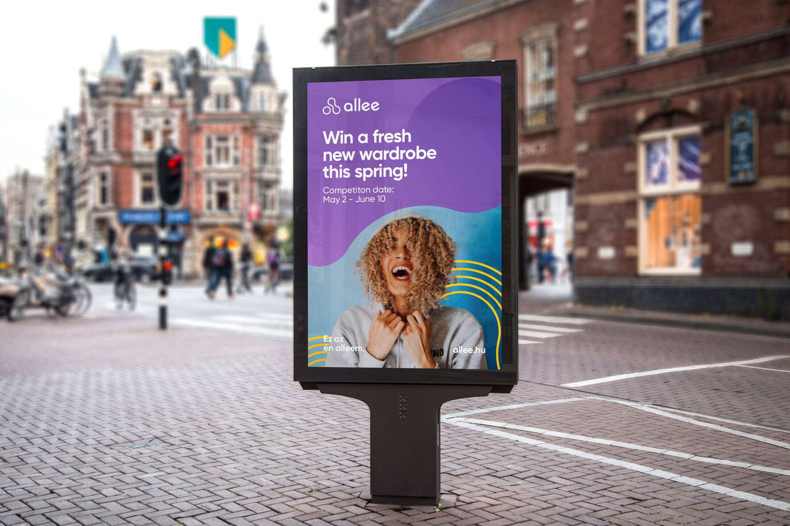 Brand identity campaign materials for retail destination &mdash; Allee Mall, Budapest, Air Design