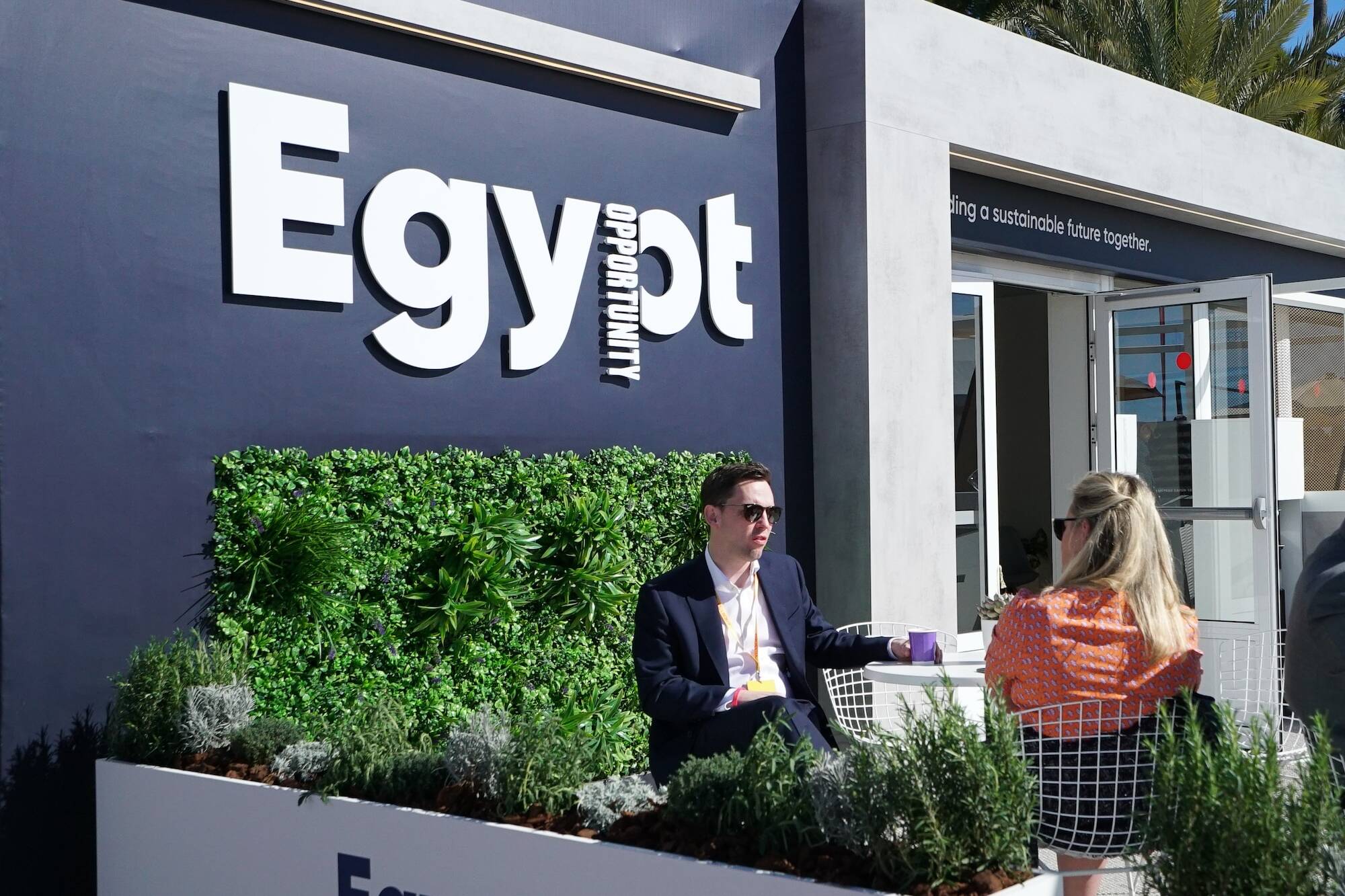 Investment promotion brand materials for foreign direct investment campaign — Opportunity Egypt branding, Africa's largest FDI recipient, Air Design