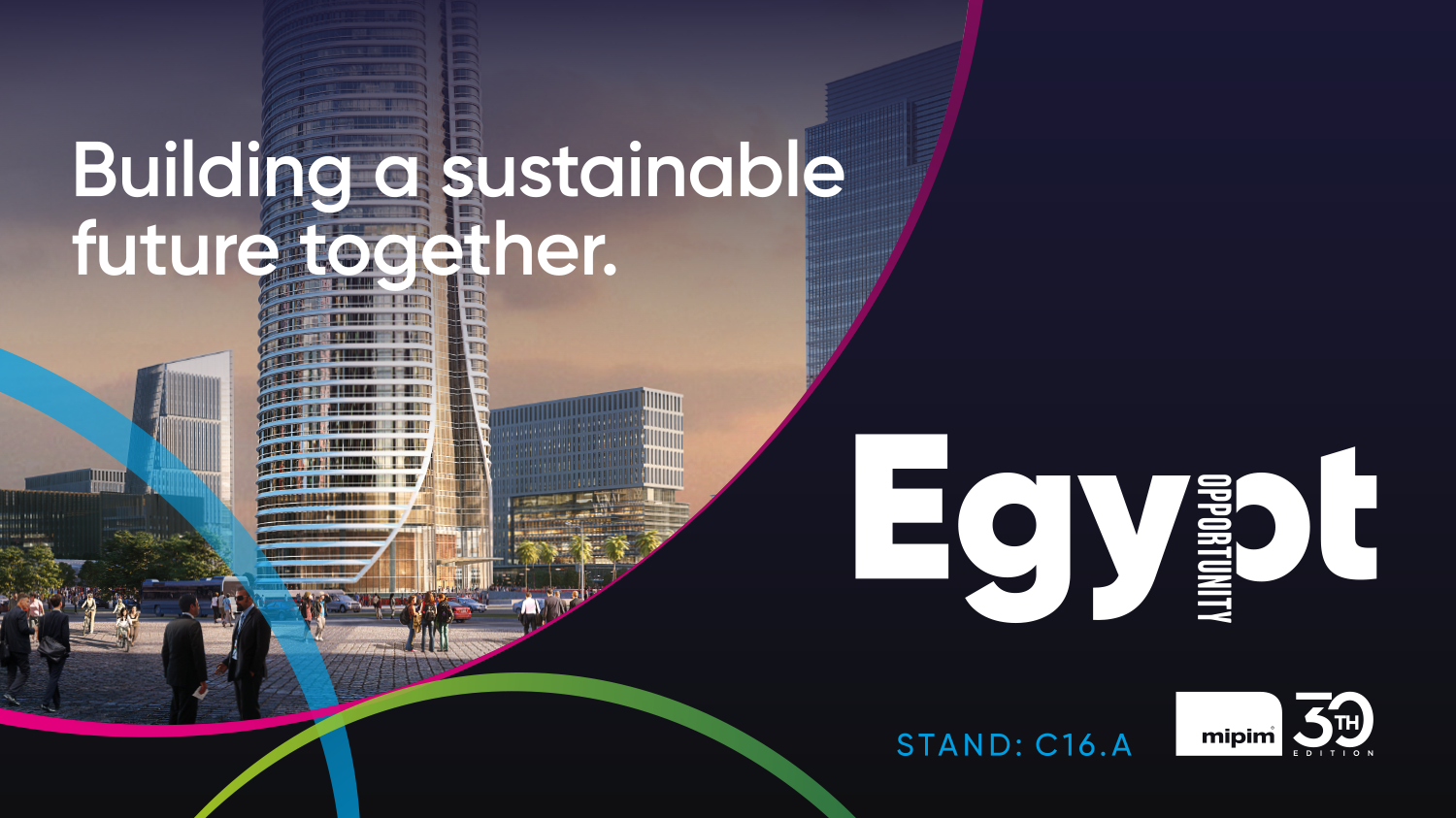 Logo and campaign materials for national investment brand — Opportunity Egypt, Air Design