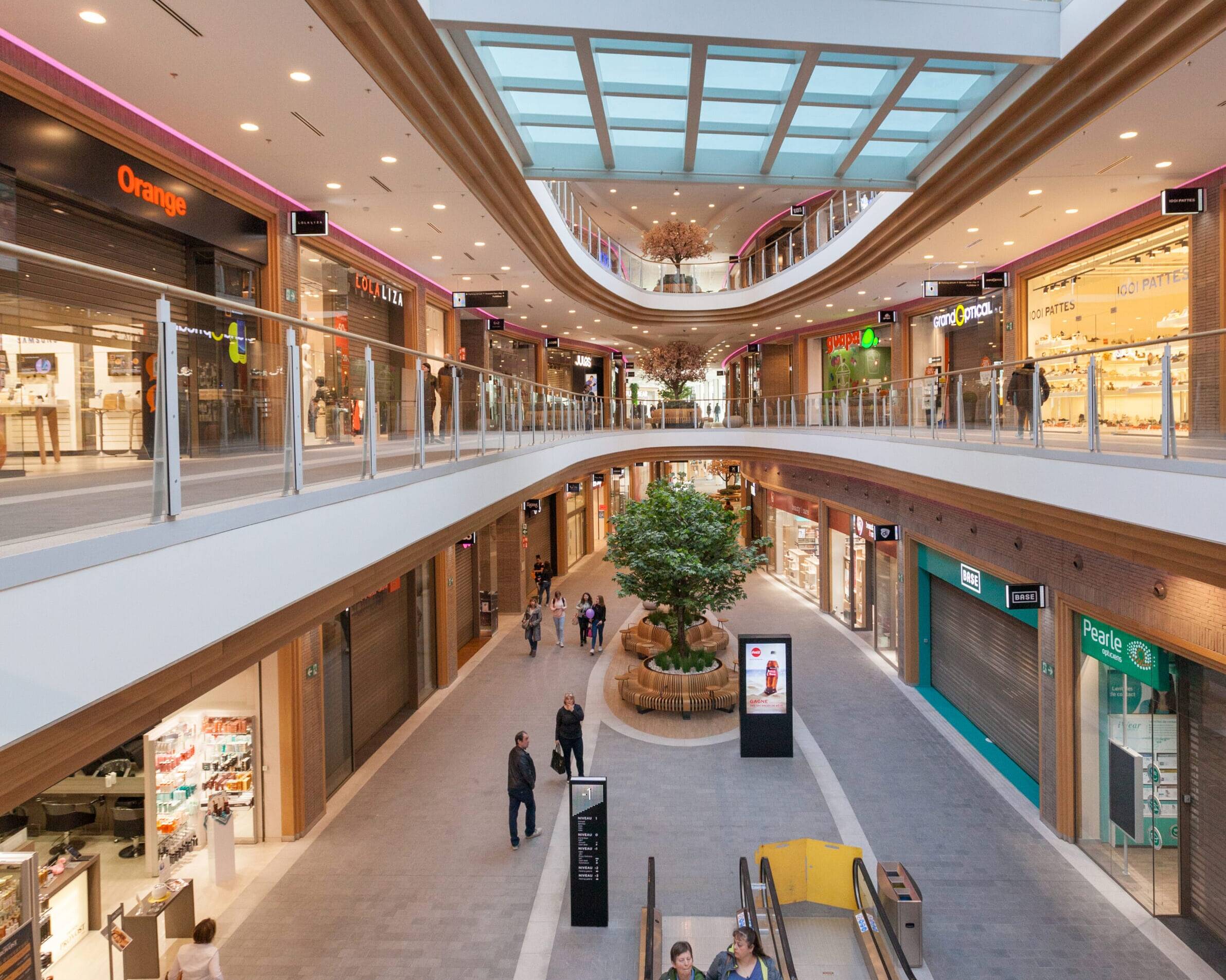 Retail interior design revitalising city centre and attracting 8 million annual visitors &mdash; Rive Gauche, Charleroi Belgium, Air Design